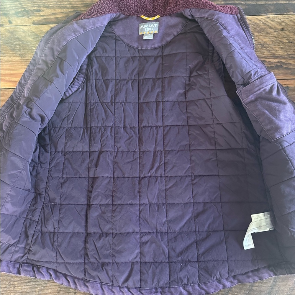 Ariat purple Vest with Sherpa Collar - Picture 3 of 6
